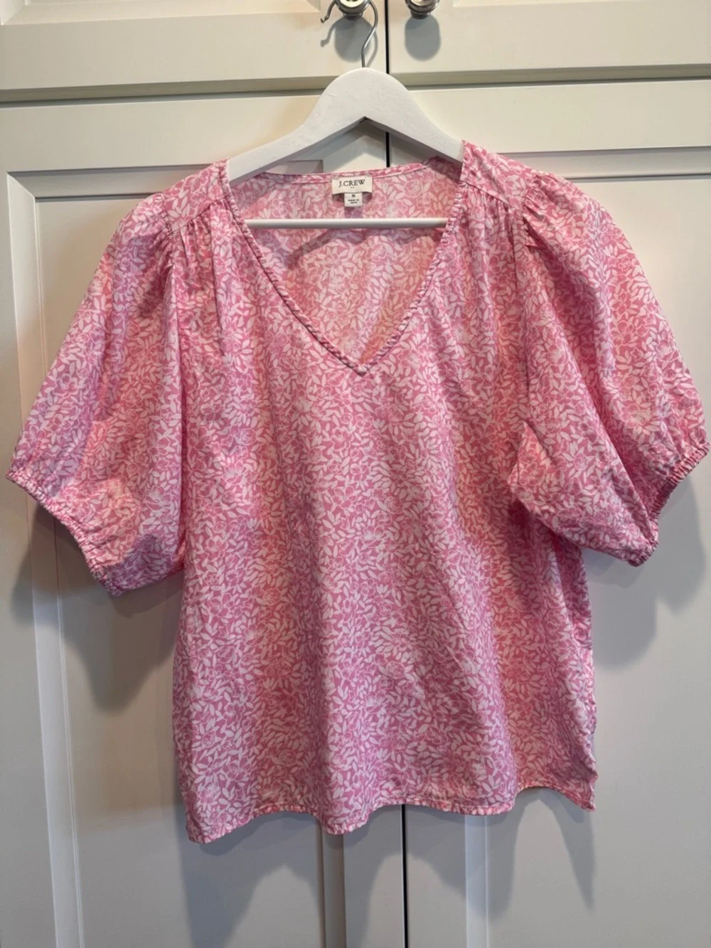 J.Crew Factory Floral Cotton Blouse Blouse